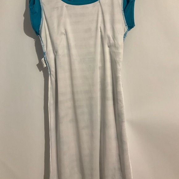 Speechless Dress Turquoise White 16 Girls Floral Ruffle Tiers Bolera Short Sleev - Picture 9 of 11